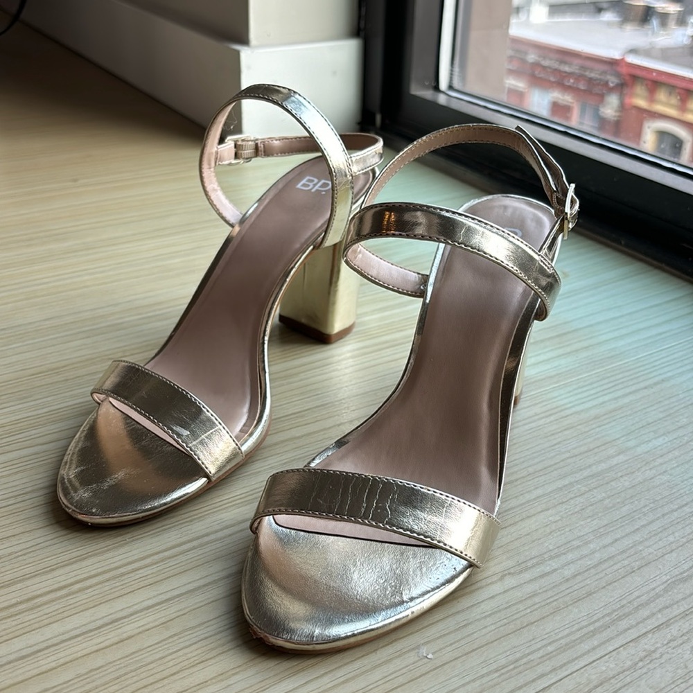Gold High Heels